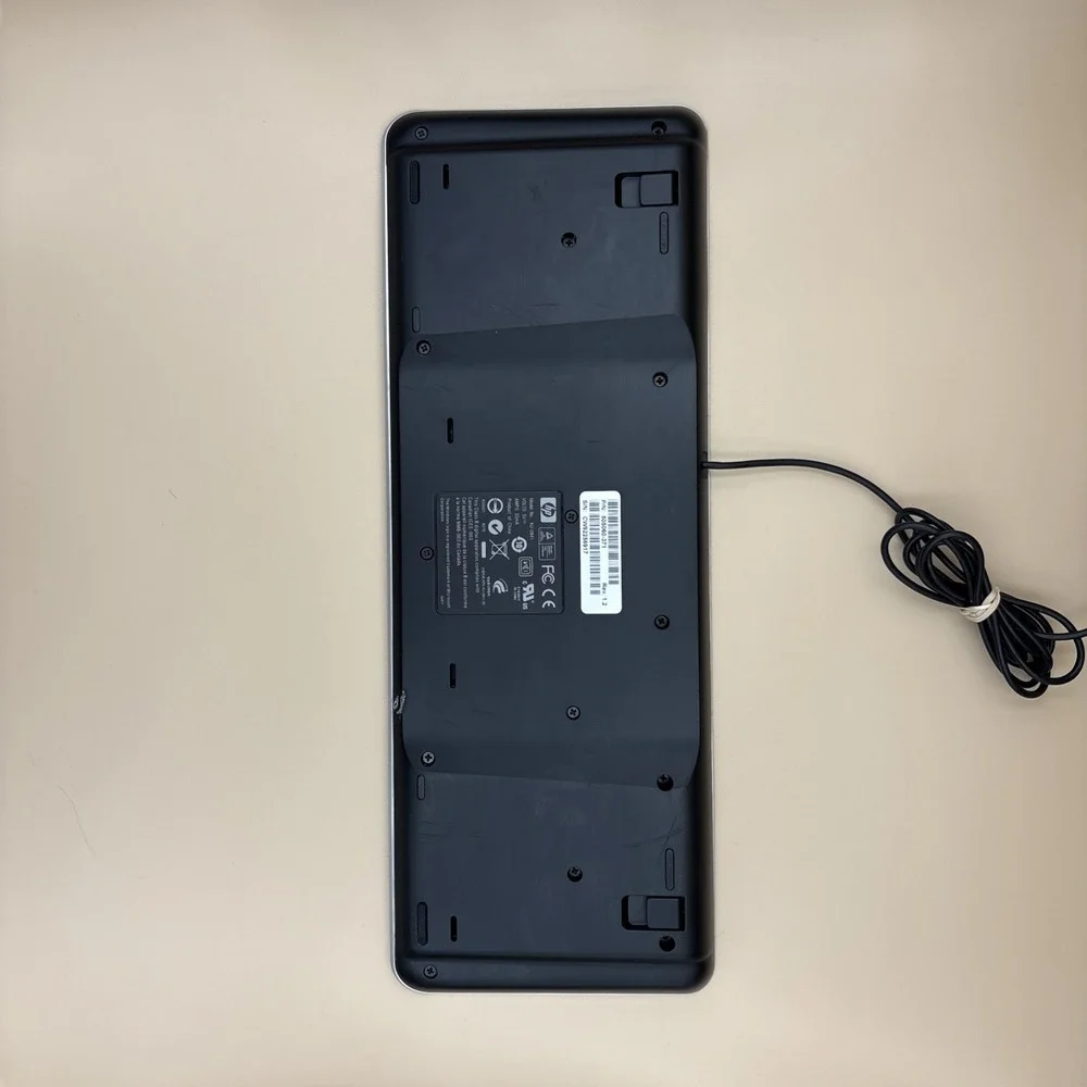 HP KU-0841 Keyboard USB w/ Volume Control Multimedia Keys Black